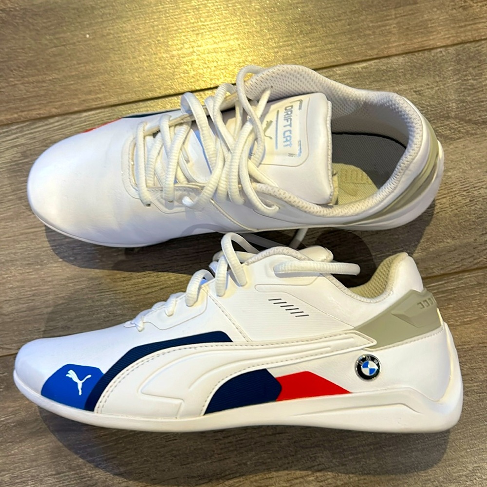Puma white driftcat BMW men shoes size 7